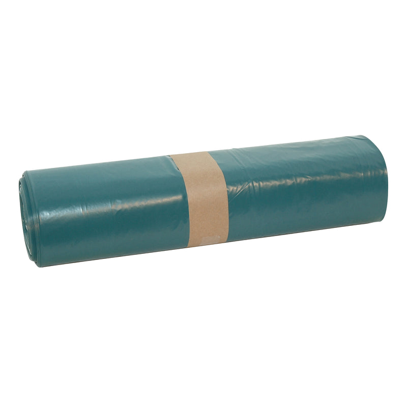 Afvalzak LDPE - 65/25x140cm - blauw - dikte T70 - rol à 10st.