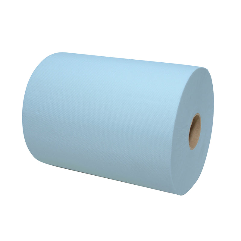 Handdoekpapierrol Mini Matic XL | cellulose | blauw | 2 laags